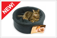 NEW! PetMate Round Cuddle Cup w/ Sheepskin 17