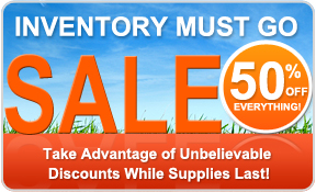 50% OFF Inventory Blowout!