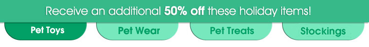 Receive an additional 50% off these holiday items!