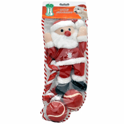 Pet Works Holiday Stocking Set - Santa Claus (4 pack)