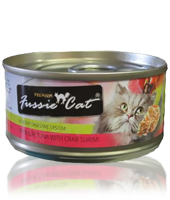 Fussie Cat Tuna and Crab Cat Food 