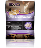 EVO Turkey & Chicken Formula Dry Cat Food