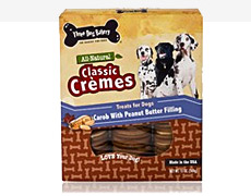 Three Dog Bakery Classic Cremes Peanut Butter 