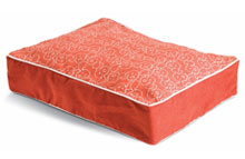 Dog Eared Pet Bed - Persimmon